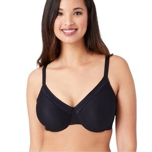 WACOAL STYLE 855213 BLACK PERFECT PRIMER FULL FIGURE UNDERWIRE BRA 42D